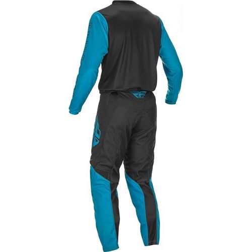  2021 Fly Racing F-16 Motocross Gear Combination (Blue/Black, Adult XLarge Jersey/Adult 36