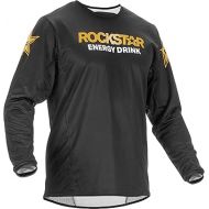 Fly Racing 2022 Adult Kinetic Wave Jersey (Black/Gold, Small)