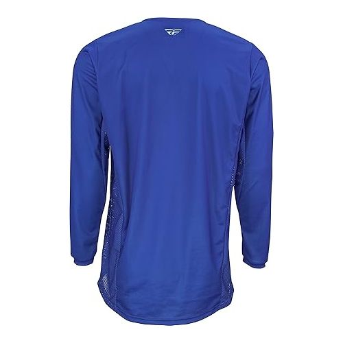  Fly Racing 2022 Kinetic Jersey - Fuel (SMALL) (BLUE/WHITE)