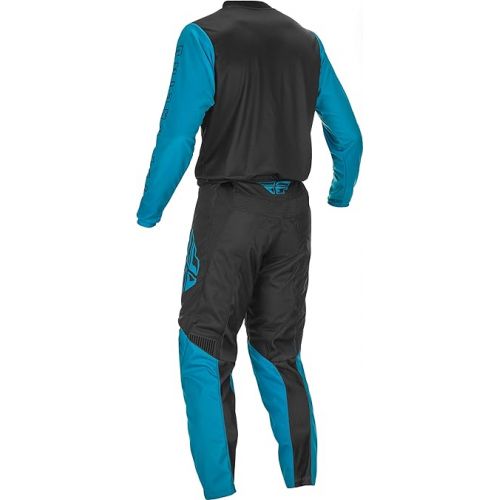  2021 Fly Racing F-16 Motocross Gear Combination (Blue/Black, Adult XLarge Jersey/Adult 38