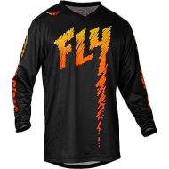 Fly Racing F-16 Youth Jersey (Black/Yellow/Orange, Youth Large)