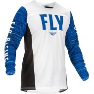 Fly Racing Kinetic Wave Men's Off-Road Motorcycle Jersey - White/Blue/Small