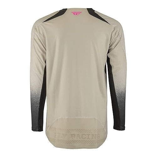  Fly Racing 2023 Adult Evolution DST Jersey (Ivory/Dark Grey, XX-Large)