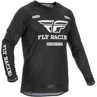 Fly Racing 2022 Adult Evolution DST Jersey (Black/White, Small)