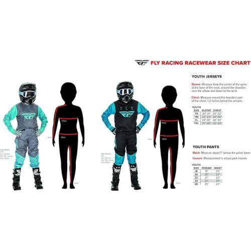  Fly Racing 2022 F-16 Youth Girl's Gear Combination