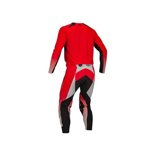  Fly Racing 2023 Men's Evolution DST Red/Grey Moto Gear Set - Pant and Jersey Combo