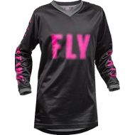 Fly Racing 2023 Youth F-16 Jersey (Black/Pink, Youth-X-Large)