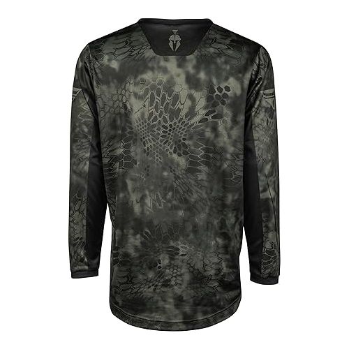  Fly Racing F-16 S.E. Kryptek Men's Jersey (Moss Grey/Black, Large)