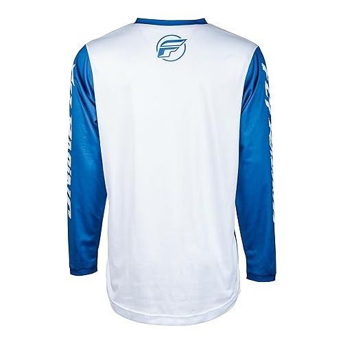  Fly Racing F-16 Youth Jersey (True Blue/White, Youth X-Large)