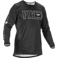 Fly Racing 2022 Kinetic Jersey - Fuel (SMALL) (BLACK/WHITE)