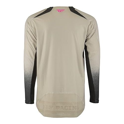  Fly Racing 2023 Adult Evolution DST Jersey (Ivory/Dark Grey, Large)