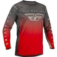 Fly Racing 2023 Youth Lite Jersey (Red/Grey, Youth X-Large)