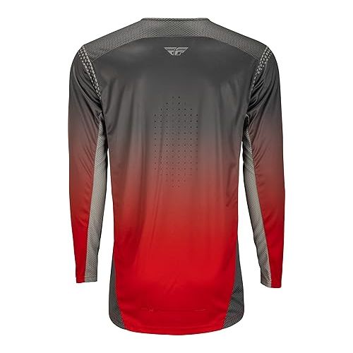  Fly Racing 2023 Youth Lite Jersey (Red/Grey, Youth X-Large)