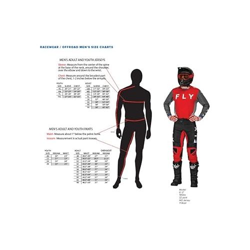  Fly Racing 2023 Men's Lite Adult Moto Gear Set - Pant and Jersey Combo