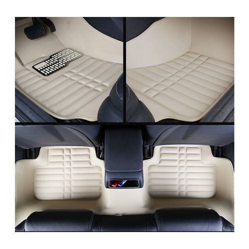  Fly5D Car Floor Mats Front & Rear Liner Auto Mat Carpet for Chevrolet Sail 2009-2014 (Chevrolet Sail 2009-2014, Beige)