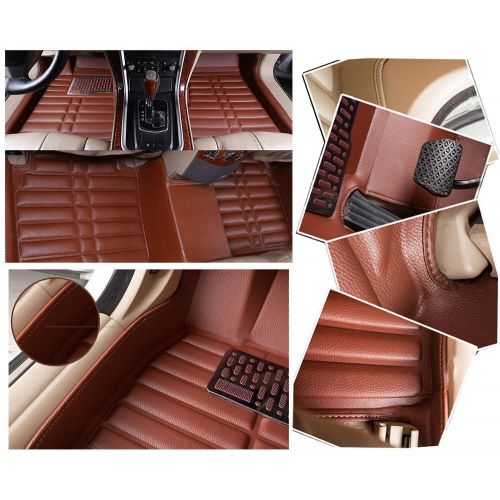  Fly5D Car Floor Mats Front & Rear Liner Auto Mat Carpet for Chevrolet Sail 2009-2014 (Chevrolet Sail 2009-2014, Beige)