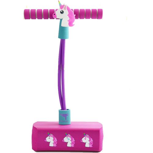  [아마존베스트]Flybar My First Pogo Pals Jumper for Kids Fun and Safe Pogo Stick for Toddlers, Durable Foam and Bungee Jumper for Ages 3 and up, Supports up to 250lbs (Unicorn)