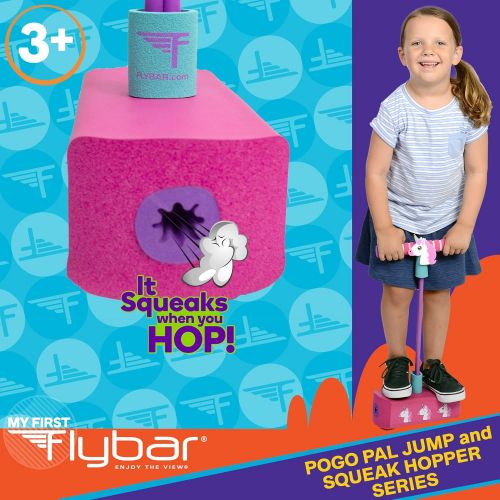  [아마존베스트]Flybar My First Pogo Pals Jumper for Kids Fun and Safe Pogo Stick for Toddlers, Durable Foam and Bungee Jumper for Ages 3 and up, Supports up to 250lbs (Unicorn)