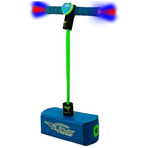 [아마존베스트]Flybar My First Foam Pogo Jumper Flashing LED Lights & Pogo Counter Safe Pogo Hopper Kids Ages 3 & up (Blue LED)
