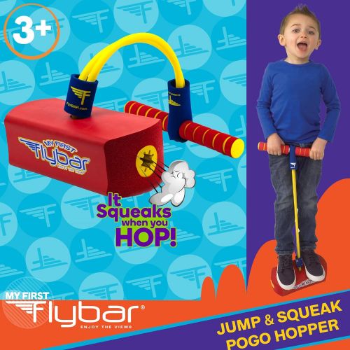  [아마존베스트]Flybar My First Foam Pogo Jumper for Kids Fun and Safe Pogo Stick for Toddlers, Durable Foam and Bungee Jumper for Ages 3 and up, Supports up to 250lbs (Red)