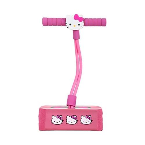  [아마존베스트]Flybar Hello Kitty Jump and Squeak Foam Pogo Jumper by Fun & Safe Foam Bungee Pogo Hopper Toy with Cute Hello Kitty Head, for Ages 3 & Up - Genuine Sanrio Product,Pink