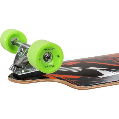  Flybar Skate Twin Tip Longboard Skateboards - Glitch ? 38” x 10.3” Strong & Lightweight 8 Ply Canadian Maple Skate Board, 70mm 82A PU Wheels with ABEC 9 Bearings