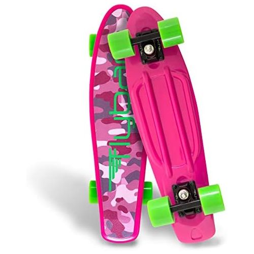  Flybar 22 Inch Complete Plastic Cruiser Skateboard Custom Non-Slip Deck Multiple Colors