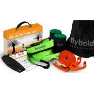 [아마존핫딜][아마존 핫딜] Flybold flybold Slackline Kit with Training Line Tree Protectors Ratchet Protectors Arm Trainer 57 feet Easy Set up Instruction Booklet and Carry Bag Complete Set Outdoor Fun for Family Ad