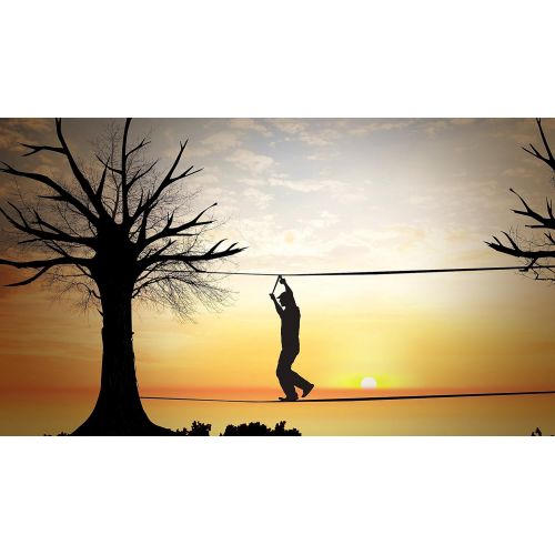  [아마존핫딜][아마존 핫딜] Flybold flybold Slackline Kit with Training Line Tree Protectors Ratchet Protectors Arm Trainer 57 feet Easy Set up Instruction Booklet and Carry Bag Complete Set Outdoor Fun for Family Ad