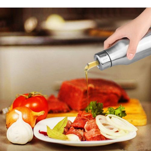  Flyboo Oil Dispenser Olive Oil Bottle Unbreakable Stainless Steel by 35oz (1000ML)