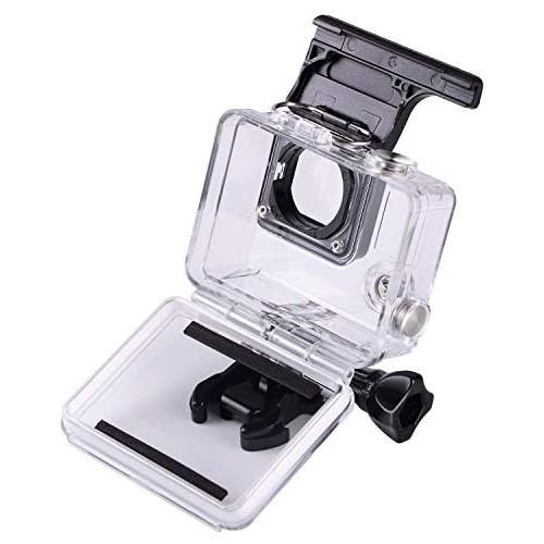  [아마존베스트]flycoo Waterproof Case with Lens for Gopro Hero 3 + Hero 4 Action Camera with Mounting Screws and Base Protection Underwater 45m