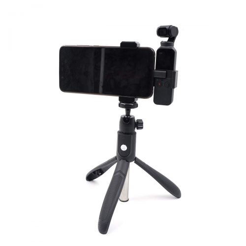  Flycoo2 Flycoo 63cm Teleskopstativ/Selfie-Stick + Handyhalterung fuer DJI OSMO Pocket Camera Holder Bracket Zubehoer