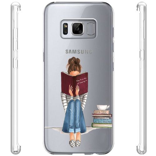  Flyeri Samsung Galaxy S8 Case,Flower Clear Soft TPU Ultra Thin Phone case for S8