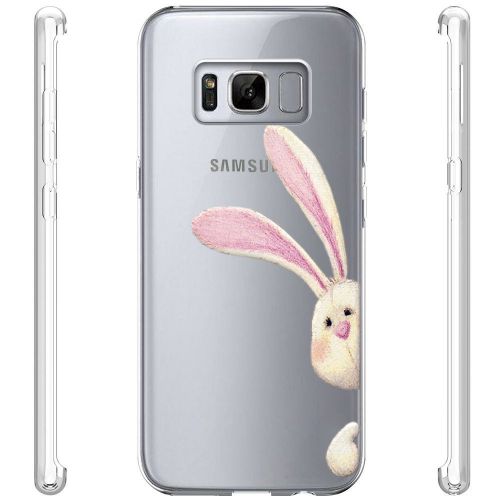  Flyeri Samsung Galaxy S8 Case,Flower Clear Soft TPU Ultra Thin Phone case for S8