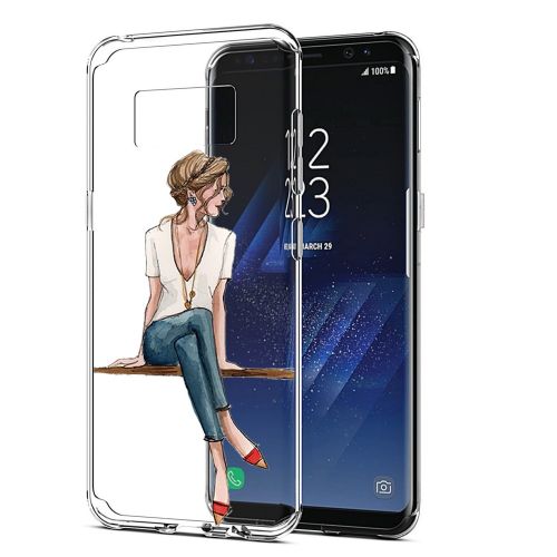  Flyeri Samsung Galaxy S8 Case,Flower Clear Soft TPU Ultra Thin Phone case for S8