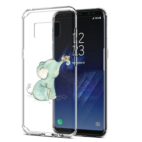  Flyeri Samsung Galaxy S8 Case,Flower Clear Soft TPU Ultra Thin Phone case for S8