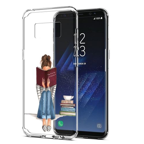  Flyeri Samsung Galaxy S8 Case,Flower Clear Soft TPU Ultra Thin Phone case for S8