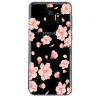 Flyeri Case for Galaxy S9,Floral Pattern Clear Soft TPU thin Phone case For S9