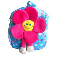 Flying K Toddler Flower Backpack- This plush backpack is the perfect accessory for any toddler or young girl. It can be used for an overnight trip, lunch, school bag, or shopping.