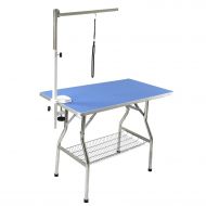 Flying Pig Grooming Flying Pig 32 Small Size Heavy Duty Stainless Steel Frame Foldable Dog Pet Grooming Table (32 x 21)