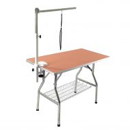 Flying Pig Grooming Flying Pig 32 Small Size Heavy Duty Stainless Steel Frame Foldable Dog Pet Grooming Table (32 x 21)