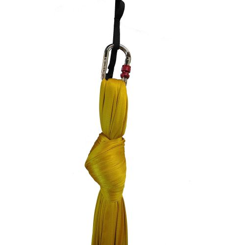  Flying Yoga Deluxe Aerial Yoga Hammock (Yoga Swing or Sling for Aerial Yoga) (Gorgeous Gold)