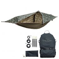 Flying tent flying tent: Unique All-in-ONE Hammock Tent, Bivy Tent, Hammock and Rain Poncho + Fine Mesh Mosquito Net