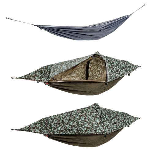  Flying tent flying tent: Unique All-in-ONE Hammock Tent, Bivy Tent, Hammock and Rain Poncho + Fine Mesh Mosquito Net