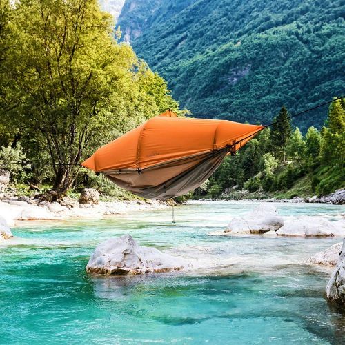  Flying tent flying tent: Unique All-in-ONE Hammock Tent, Bivy Tent, Hammock and Rain Poncho + Fine Mesh Mosquito Net