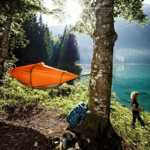  Flying tent flying tent: Unique All-in-ONE Hammock Tent, Bivy Tent, Hammock and Rain Poncho + Fine Mesh Mosquito Net