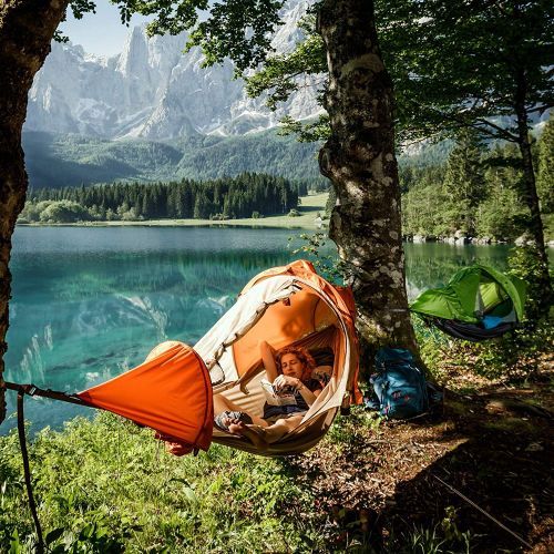  Flying tent flying tent: Unique All-in-ONE Hammock Tent, Bivy Tent, Hammock and Rain Poncho + Fine Mesh Mosquito Net