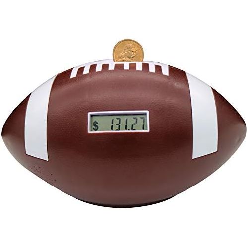  [아마존베스트]Flyingwoods Automatic Counting Football Coin Bank. Great Gift Works with All U.S Coins