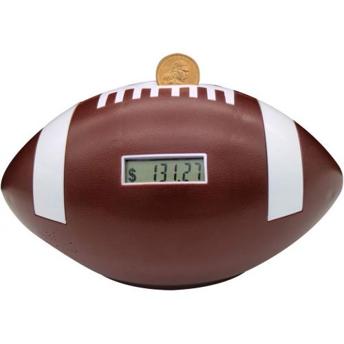  [아마존베스트]Flyingwoods Automatic Counting Football Coin Bank. Great Gift Works with All U.S Coins