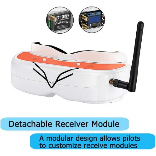  FPV Goggles for Drone Racing 40CH 5.8 GHz FPV Racing Video Glasses Flysight New Version FG01 with DVR and Custom Receive Module